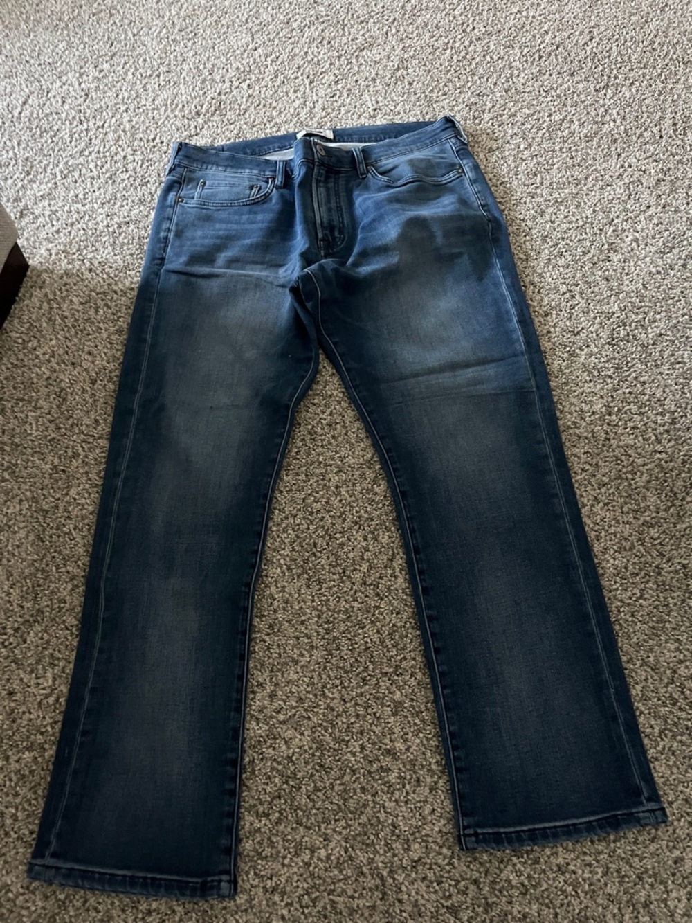 Joseph Abboud Men's Straight Jeans in Dark Blue